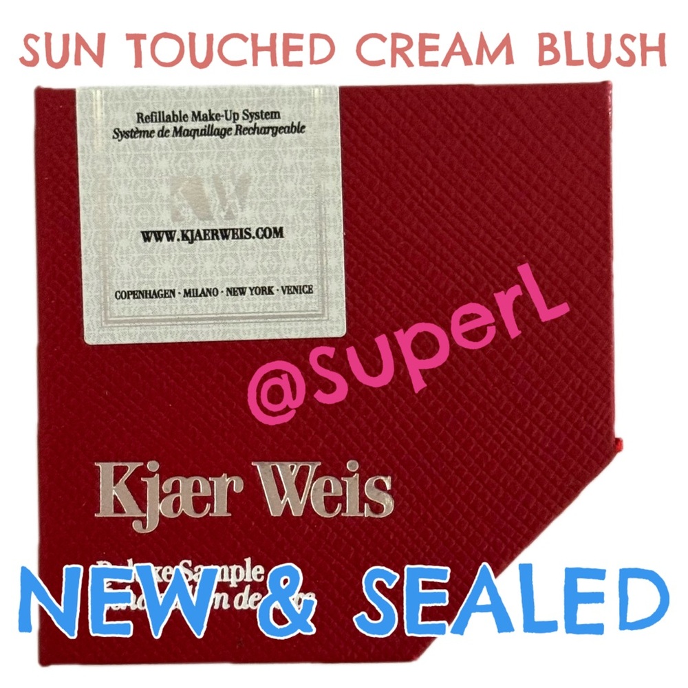 2/$25 NEW Kjaer Weis Sun Touched Cream Blush Coral